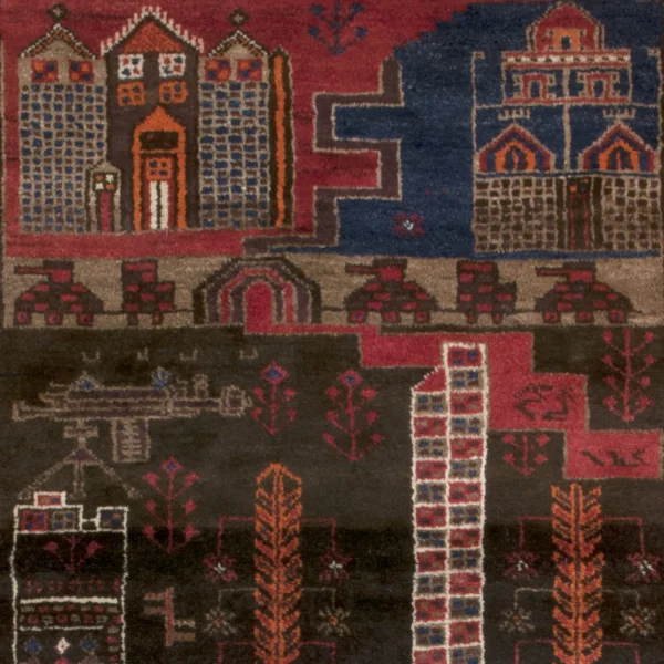 Tappeto con la città