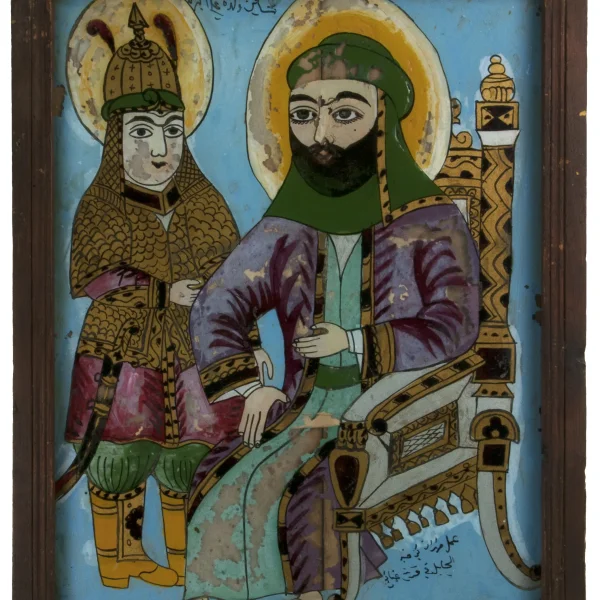 Il Santo Alì con il figlio Hosseyn. Firmato: Abd-al-Gialil