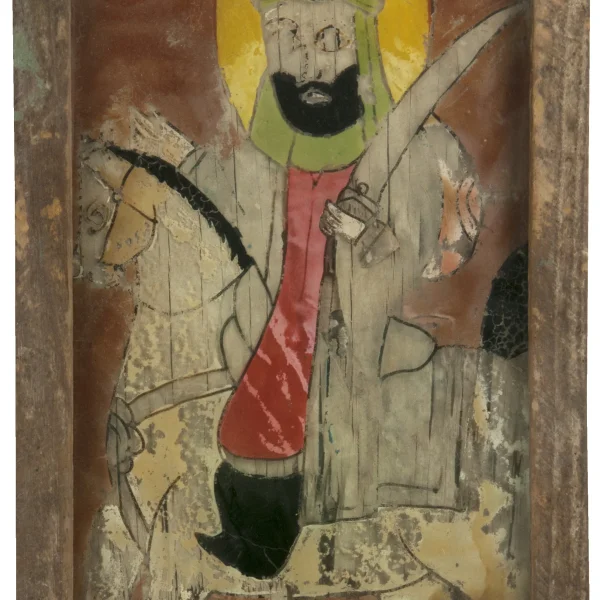 Il Santo Hosseyn a cavallo.