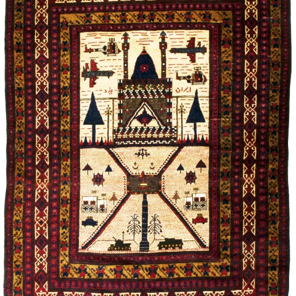 Tappeto di città e guerra