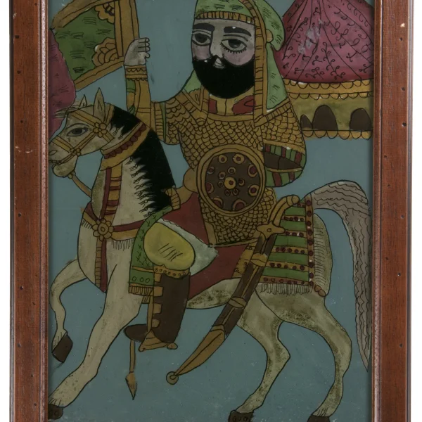 Il Santo Hosseyn a cavallo.