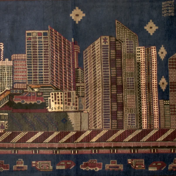 Tappeto con la città