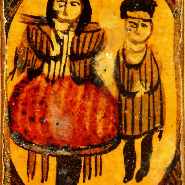 Alta borghese con inserviente