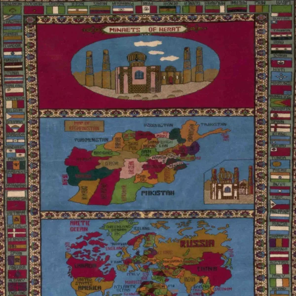 Tappeto con l'Afghanistan