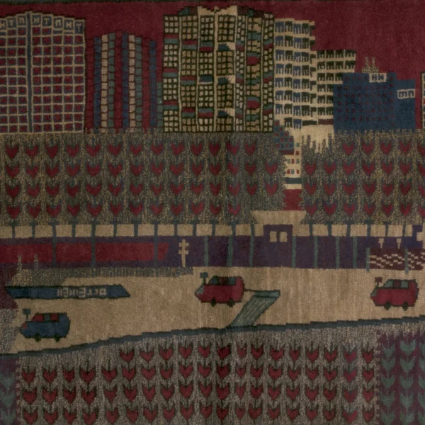 Tappeto con la città