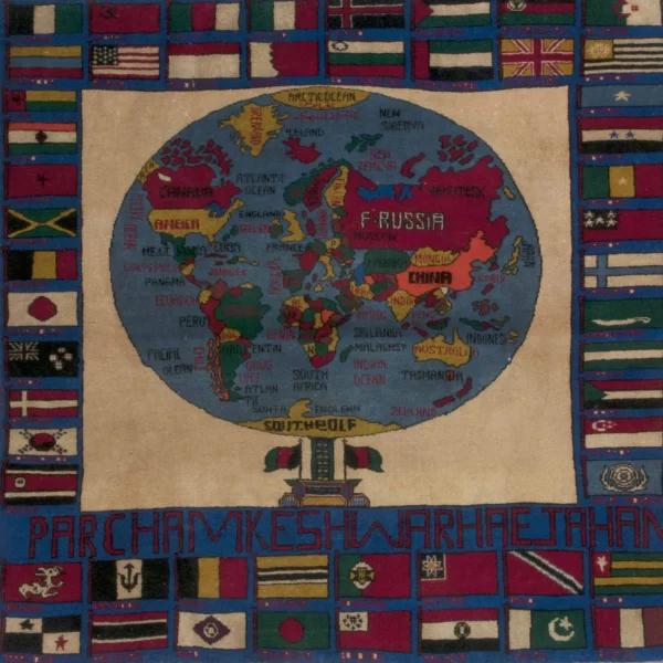 Tappeto con il mondo