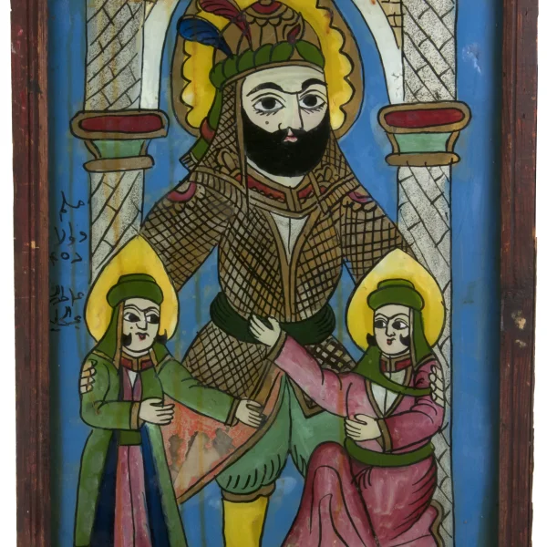 Il Santo Alì con i due figli Hassan e Hosseyn.