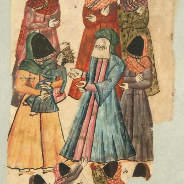 Il Giovane Asghar in braccio e le donne attorniano Hazrat… - Storia dei Santi Sciiti