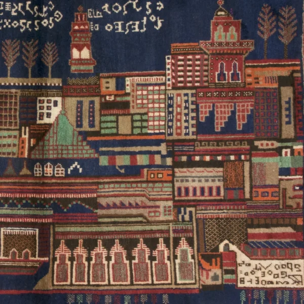 Tappeto con la città