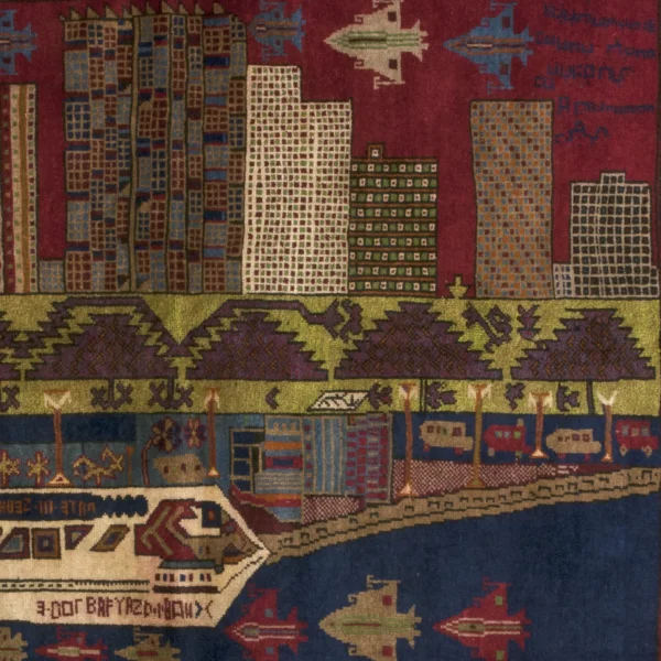 Tappeto con la città