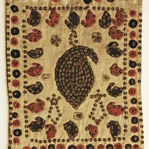 Albero della vita. Ricamo-talismano zoroastriano matrimoniale di buon augurio.