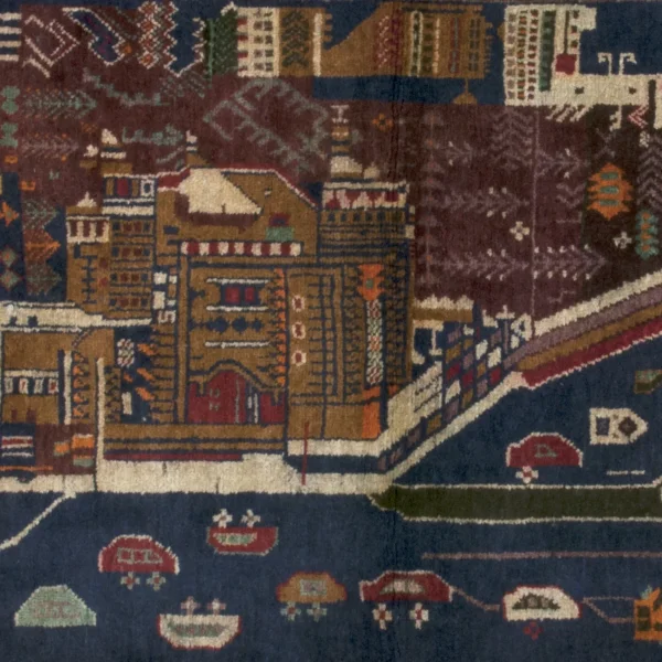 Tappeto con la città