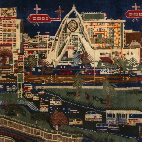 Tappeto con la città