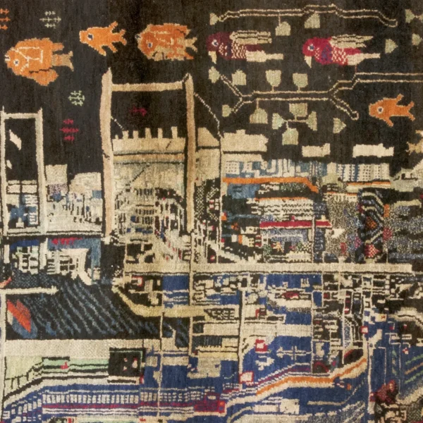 Tappeto con la città