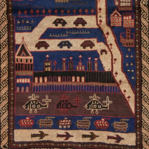 Tappeto con la città