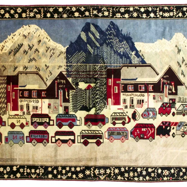 Tappeto di città e guerra