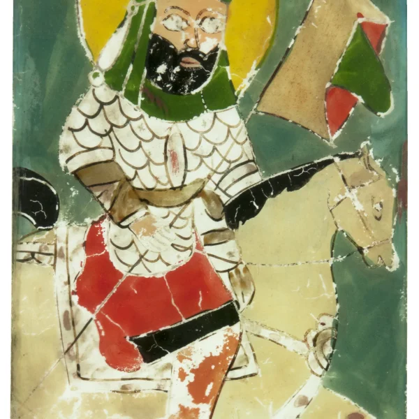 Il Santo Hosseyn a cavallo.