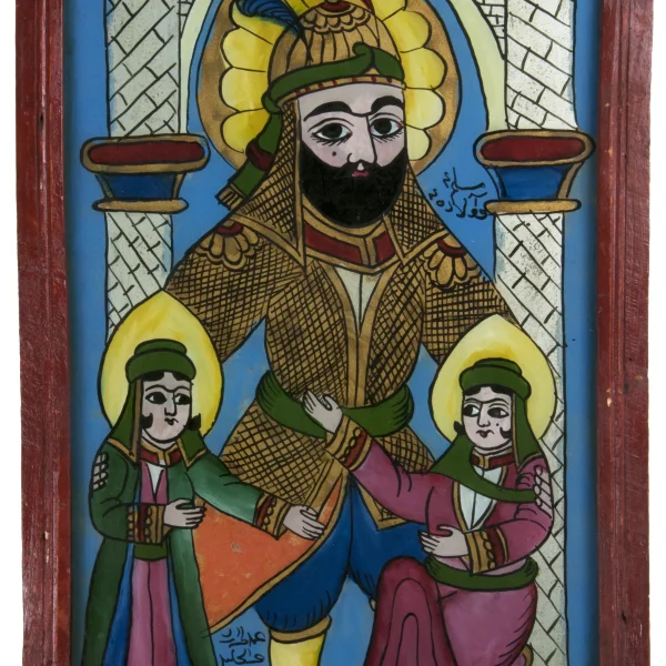 Il Santo Alì con i due figli Hassan e Hosseyn.