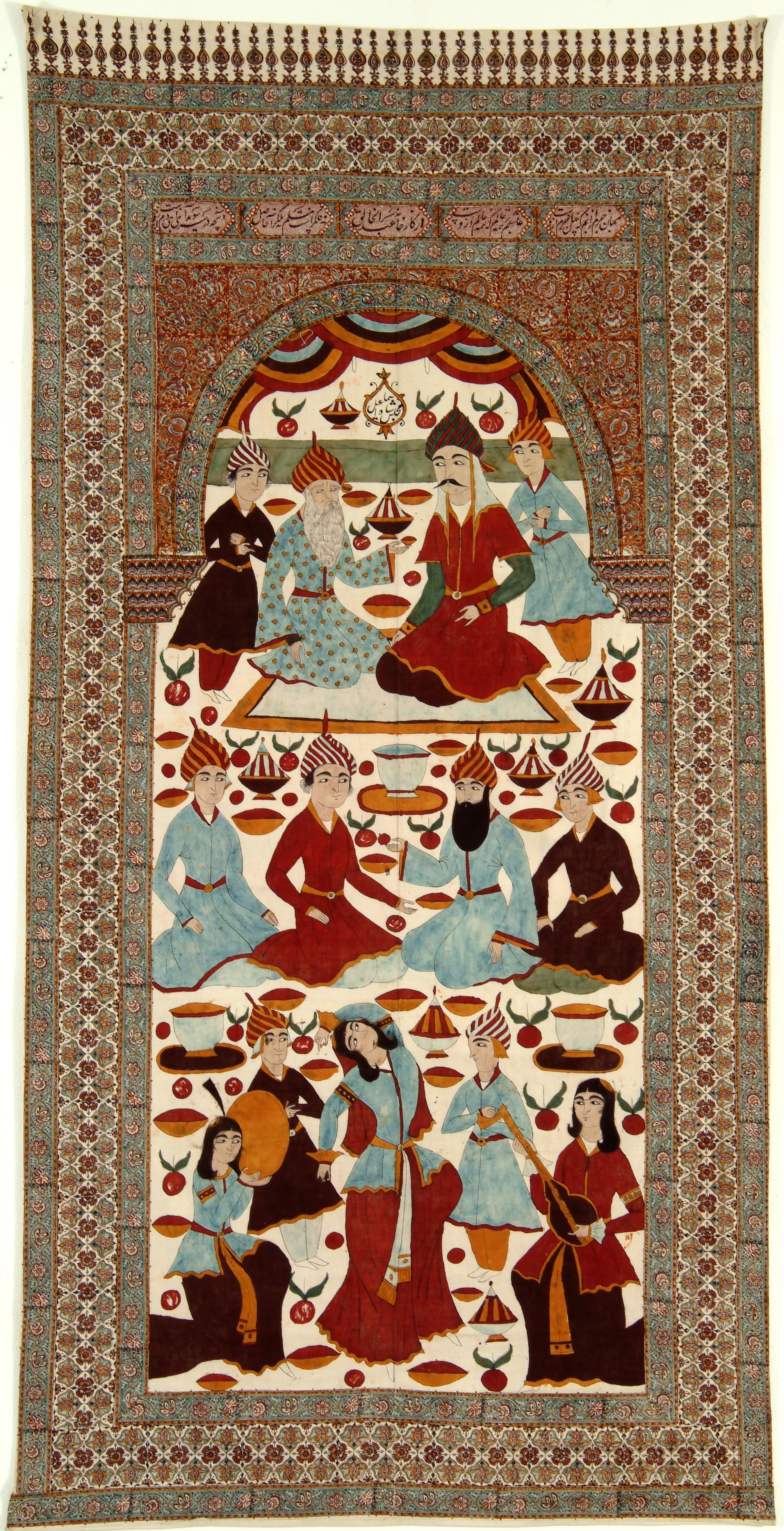 La corte dello Scià Ismayil con il vecchio Saggio e i suoi discepoli