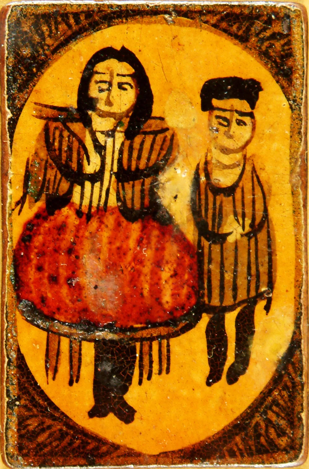 Alta borghese con inserviente